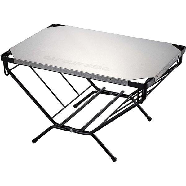 Captain Stag Captain Stag Uc 0568 [stainless Steel Firewood Rack Table]