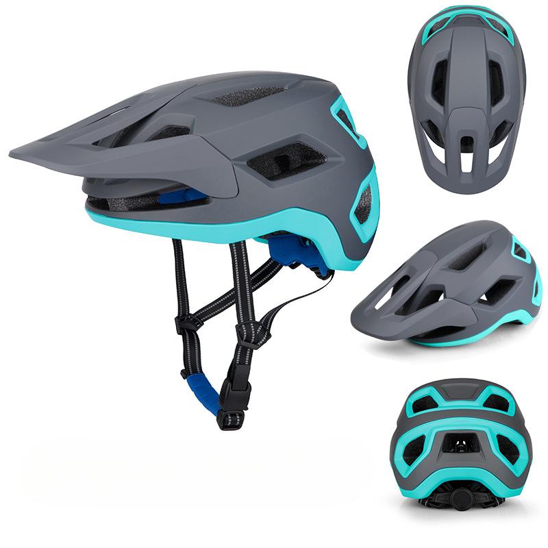 Шлем для езды на горном велосипеде с увеличенным козырьком, двухсторонним интегрированным молдингом, легкий и дышащий
