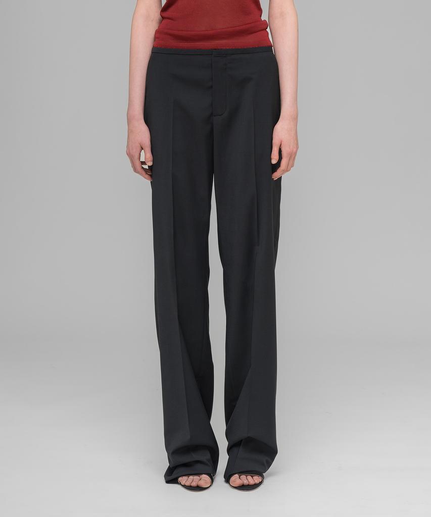 032Ssi (W) Office Attire Loose Cut Suit Trousers Black