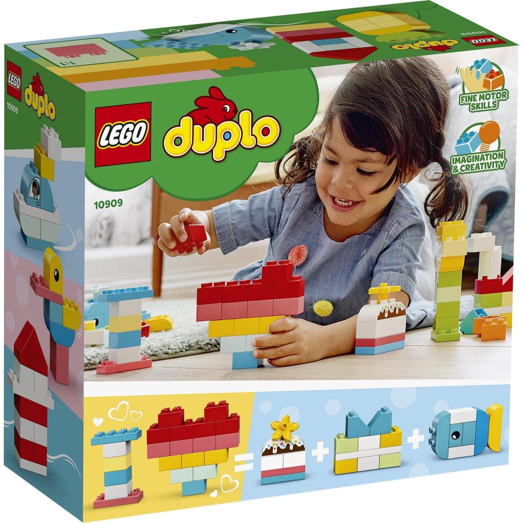 LEGO Duplo Различные идеи Box 10909 Игрушечный блок Present Младенец Мальчики Девочки от 1 и полутора лет и старше Модель выпуска 2020 года Duplo<Heart>