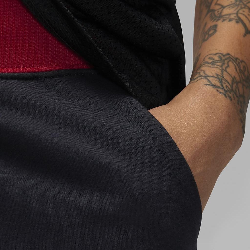 Jordan Шорты с высокой талией и завязками с цветными блоками, женские брюки, красные, черные DZ3353-010