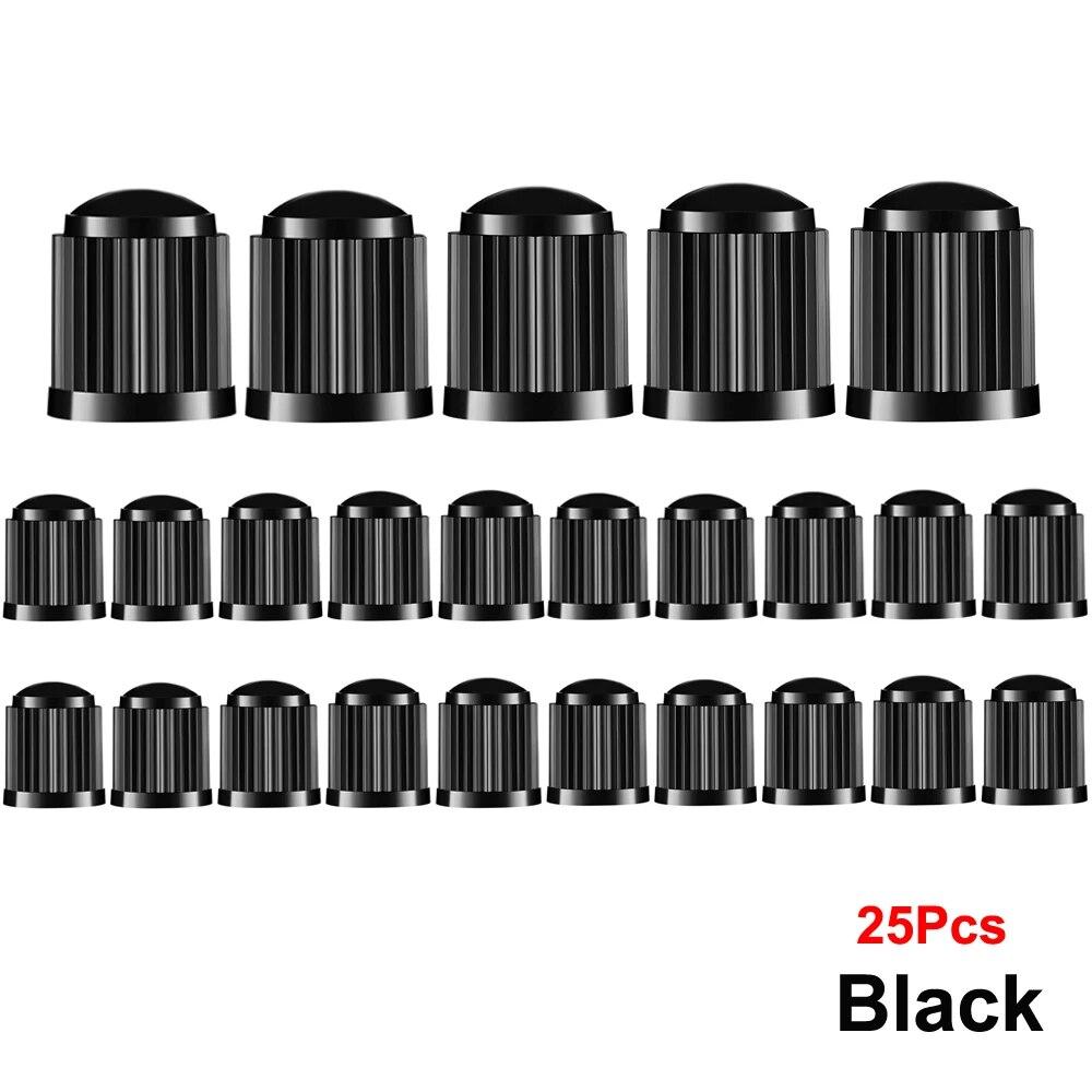 10/25/50/100 шт. колпачки для клапанов шин, пластиковые автомобильные стержни для шин, пылезащитные чехлы, универсальные колпачки для клапанов для автомобилей, мотоциклов, велосипедов, велосипедов
