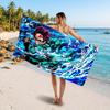 Demon Slayer Printed Swim Towel, Portable Water Absorbent Towel for Beach Camping Daily Bathroom Use