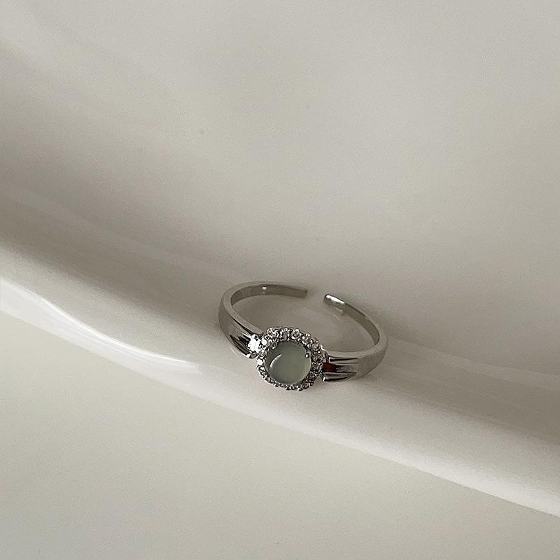 Новое китайское холодное ощущение халцедон тыква капля воды кольцо женское индивидуальное легкое роскошное ретро элегантное универсальное кольцо кольцо