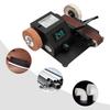 350W Electric Mini Belt Sander, Infinitely Adjustable Speed Benchtop Polishing Sander with 10PCS Abrasive Belt & Digital Display