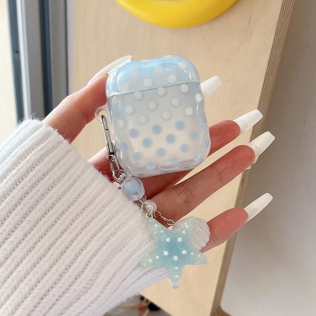 Корейский кулон-морская звезда в горошек для AirPods 1 /1 защитный чехол pro1 беспроводной bluetooth 1/1 поколение чехол для наушников