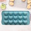 Chocolate Mold 15 Grids 3D Heart-shaped Candy Mold Non-stick Silicone Baking Cake Mold for Home Kitchen