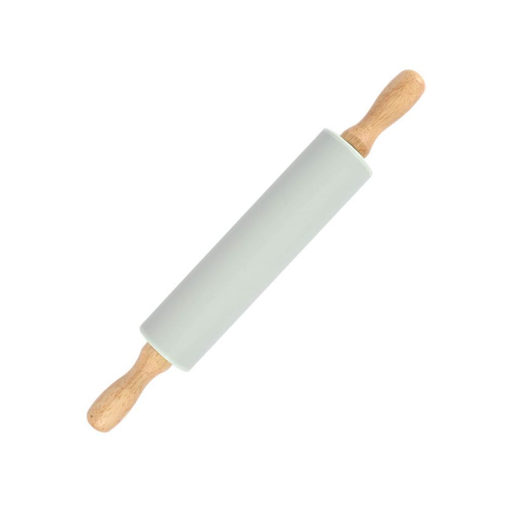 2 Pcs/set Round Rolling Pin Kit Silicone Dough Mat Baking Tool Kneading Pad Pizza