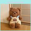 Плюшевая игрушка мишка Тедди в комбинезоне, мягкая набивная игрушка, подарок для детей