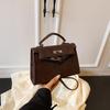 Retro Frosted Women's Handbag 2025: New Fashion Light Luxury Single Shoulder & Crossbody Kelly Bag