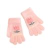 VIISEN Popular Gloves for Ages Cute and Perfect for Winter and Cycling Size Ages Kids' Gloves, Five-Finger Girls, 2-5, Warm, Outings, School, (Pink,