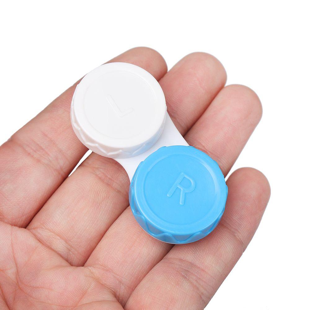 20 PCS Kit Portable Eye Glass Mini Travel Glasses Holder Candy Color Contact Lens Case Soaking Box