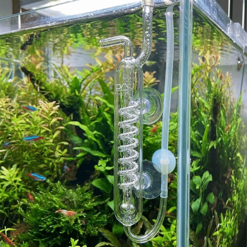 High Transparent CO2 Bubble Counter Glass Dioxide Reactor Pet Supplies CO2 Diffuser Aquarium