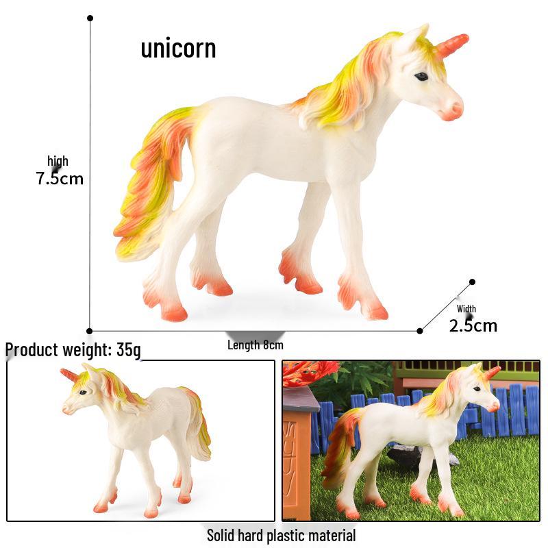 European Pegasus & Unicorn Figurine - Mythical Magic Creature Model