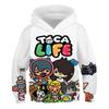 Толстовки 3D принт Игра Toca Life World Toca Boca Виртуальный Создатель Игрушек Свитшоты Мальчик Девочка Толстовки с Капюшоном Детская Толстовка Оверсайз
