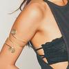 Bohemian Egypt Bar Curve Geo Open Upper Arm Cuff Armlet Armband Bangle Wedding Viking Bracelet Gift Fashion Jewelry Pulseiras