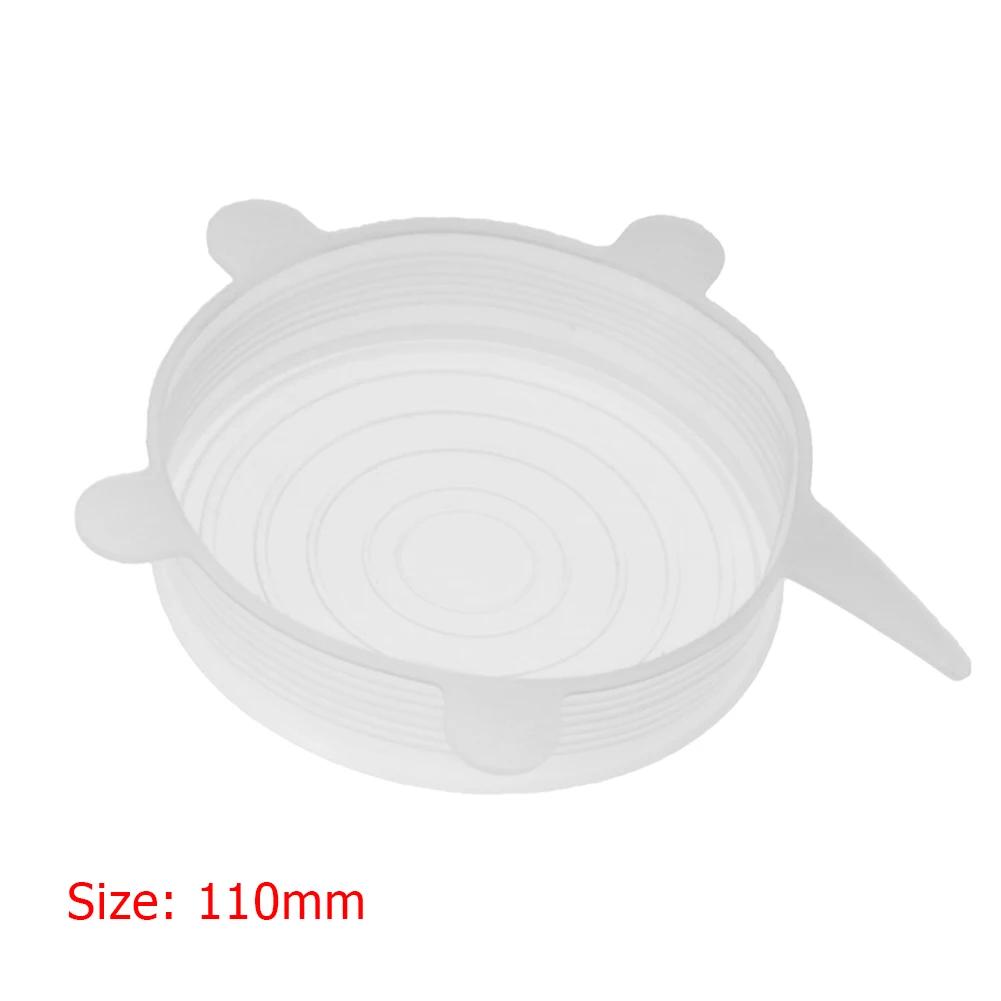 1-5Pcs Stretch Silicone Lids Heat Resistant Reusable Food Wrap Bowl Pot Pan Cover Universal Cookware Lid Kitchen Refrigerator
