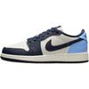 Кроссовки Air 1 Retro Low OG GS Obsidian UNC Kids, синие, университетские, синие, парус CZ0858-400
