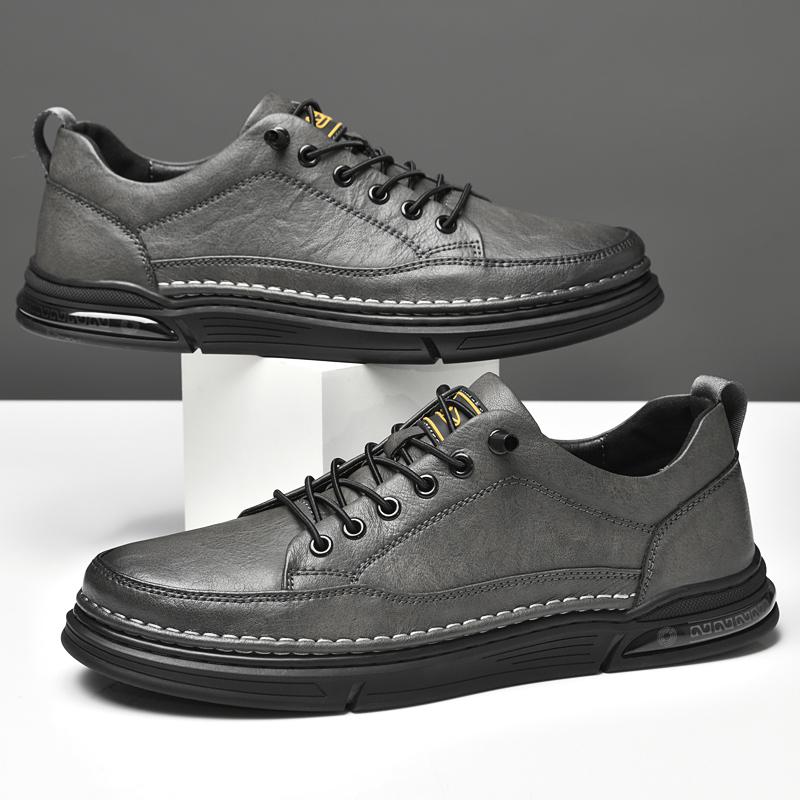 Genuine Leather Casual Men Shoes Fashion Design Sneakers Male Comfortable Oxford Shoes Hot Sale Driving Board Footwear Trainers