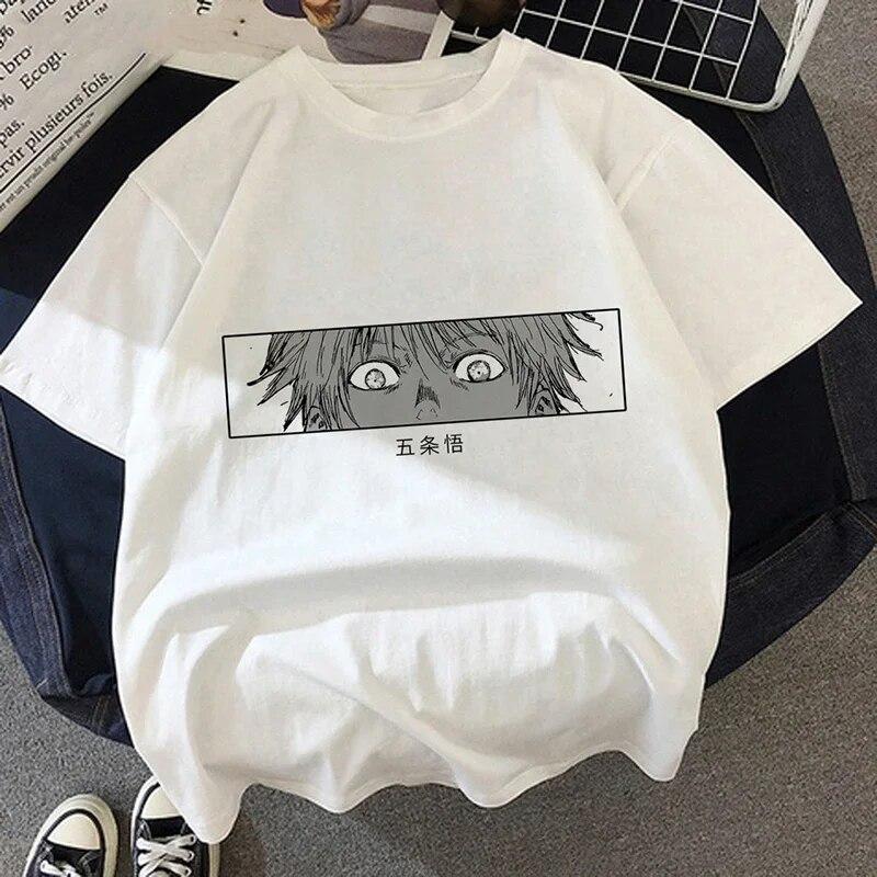 Футболка Jujutsu Kaisen, новые летние топы японского аниме унисекс Kawaii Yuji Itadori, футболки с рисунком Ulzzang, свободная футболка унисекс с героями мультфильмов