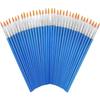 10Pcs Painting Brushes Set Art Round Flat Hair Nylon Hair Paint Brush for Oil Acrylic Watercolor Kids/Artists/Beginners/Students
