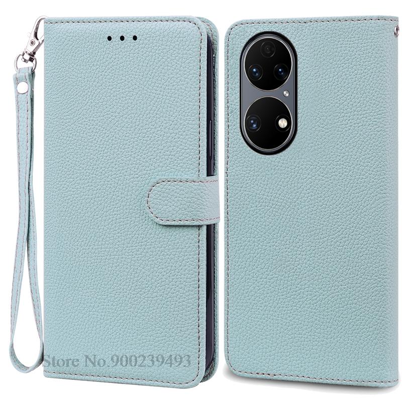 Чехол P50 P 50 Pro для Huawei P50, кожаный чехол-кошелек, флип-чехол для Huawei P50 Pro, мягкий силиконовый чехол, чехол Fundas Shell