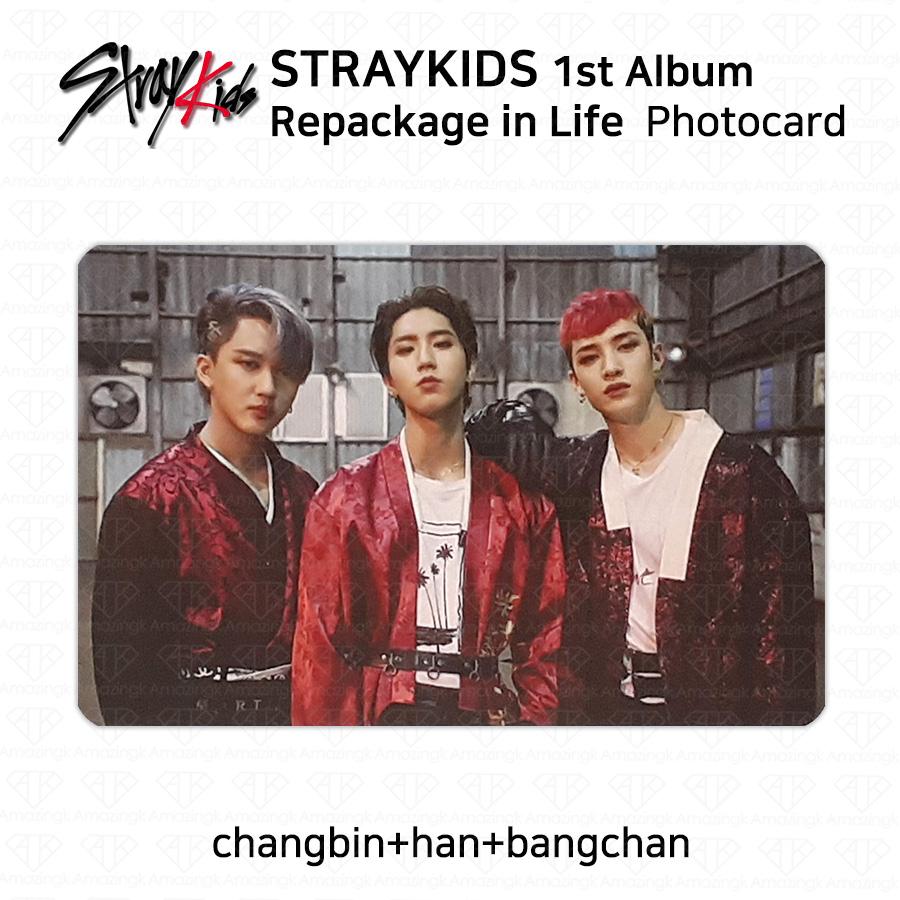 Stray Kids 1-й альбом Переиздание In Life Unit Фотокарточка Почтовая открытка KPOP K-POP