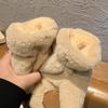 1 пара зимних женских плюшевых перчаток-лапок медведя, перчатки-лапки для влюбленных, пушистые перчатки-лапки кошки, перчатки с закрытыми пальцами, внутри плюш