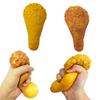 1PC Simulation Fried Chicken Drumstick Squishy Toy Slow Rising Realistic Food Squeeze Toy Boys Girls Birthday Party Favors