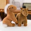 With Mane Standing Foal Plush Doll Simulation Cartoon Horse Stuffed Toy Horse Plush Toys  Kids Gift