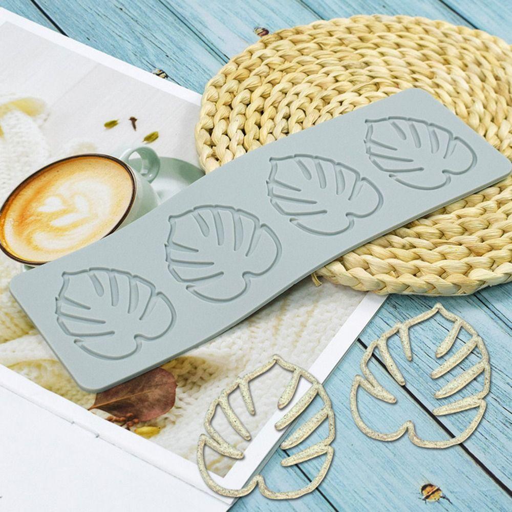 Chocolate Stencil Fondant Mold Cake Decorating Silicone Mould Leaves Leaf Lace Mat Cake Lace Mold