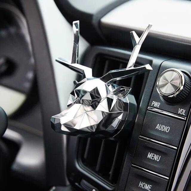 Без коробки, без духов, крутой освежитель воздуха с изображением оленя, бульдог, автомобильные духи, хороший запах для автомобильного диффузора, автоароматизатор