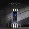 400-450ML 2 Pcs Water Cup Transparent USB Rechargeable Rapid Electrolysis Hydrogen-rich Hydrogen Water Bottle Water Ionizer Machine Hydrogen