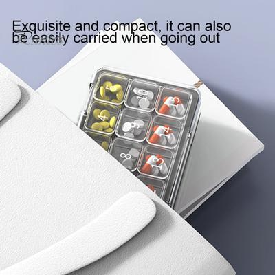 Ежемесячный органайзер для таблеток, прозрачная коробка для хранения, пищевая, без BPA, большая емкость, органайзер для таблеток на 30 дней