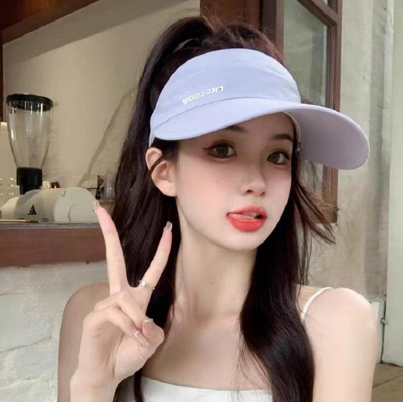 Пустая шляпа-цилиндр, женская летняя солнцезащитная кепка с большими полями, показывающая лицо, маленькая универсальная повседневная модная спортивная шляпа от солнца