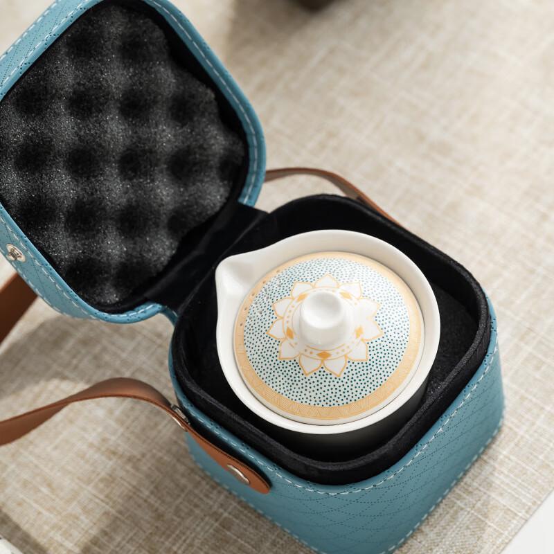 Portable Ceramic Kung Fu Travel Tea Set
