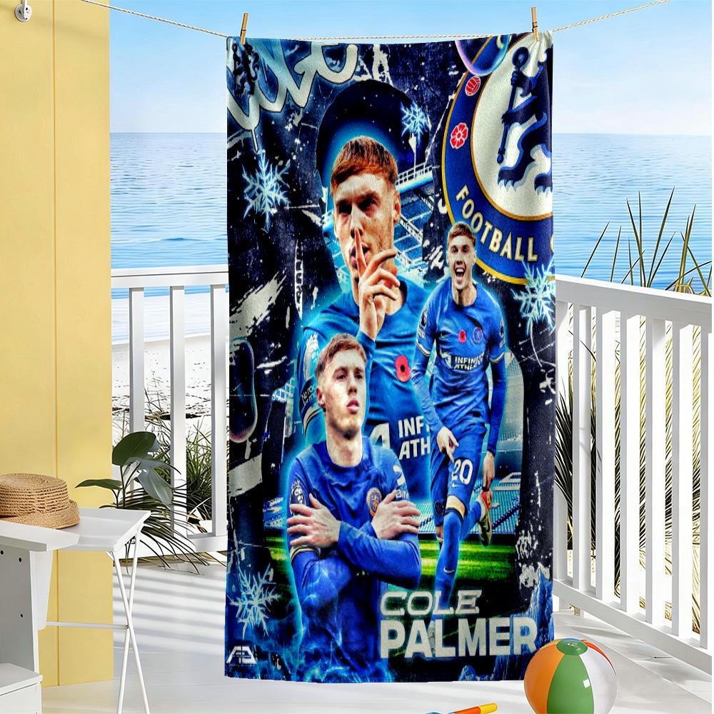 Chelsea Fc Football Player Beach Towel Super Soft Microfiber Quickdry Fabric Comfortable Lightweight