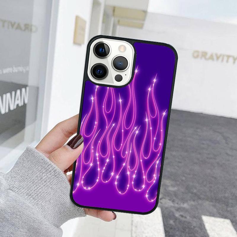Модный Чехол для Телефона с Рисунком Пламени Для iPhone 17 Air 15 16 Чехол 11 13 14 Pro Max 12 Plus Max Fundas
