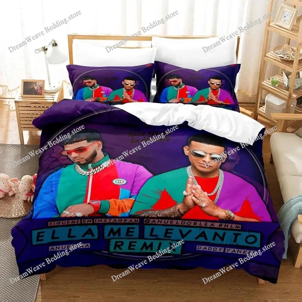 3D Печать Anuel Aa Real Hasta La Комплект постельного белья Пододеяльник Комплект для кровати Чехол для одеяла Наволочка Одеяло king Queen Size Для мальчиков Взрослых963