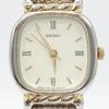 [USED] 372 Free Shipping Battery Replaced SEIKO Square Face Watch