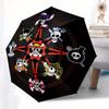1pc One Piece Skulls Circular Design Umbrella with Plastic Handle,Suitable for All Seasons Home Travel Outdoor UmbrellaM917