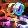 2pcs Light Up LED Bracelets Flashing Glowing Wrist Band Blinking Bangle Party Fun&