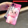 2DFlat Samsung phone case Adorable White Cat with Glasses and Bow Tie Applicable to Galaxy S22 S23 S24 S25ULTRA S26 A12 A13 A14 A15 A16
