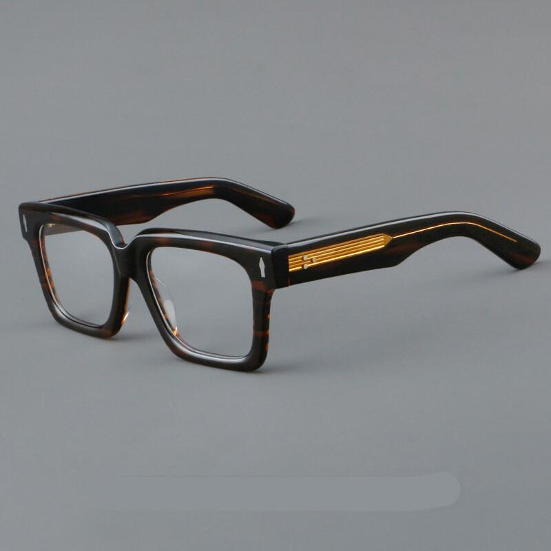 Top Quality Men Retro Square Glasses Frame Designer Acetate Optical Eyewear Reading Presbyopia Eyeglasses