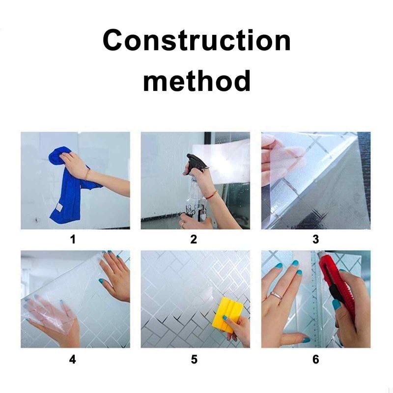 Матовая оконная пленка без пузырьков - самоклеящаяся виниловая пленка для конфиденциального стекла с травлением