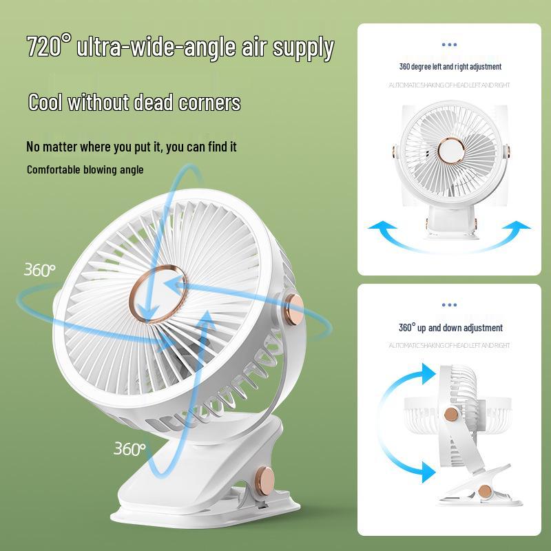 USB Rechargeable Multi-Functional Folding Fan for Dorms and Offices - Quiet and Strong Wind 2026.
