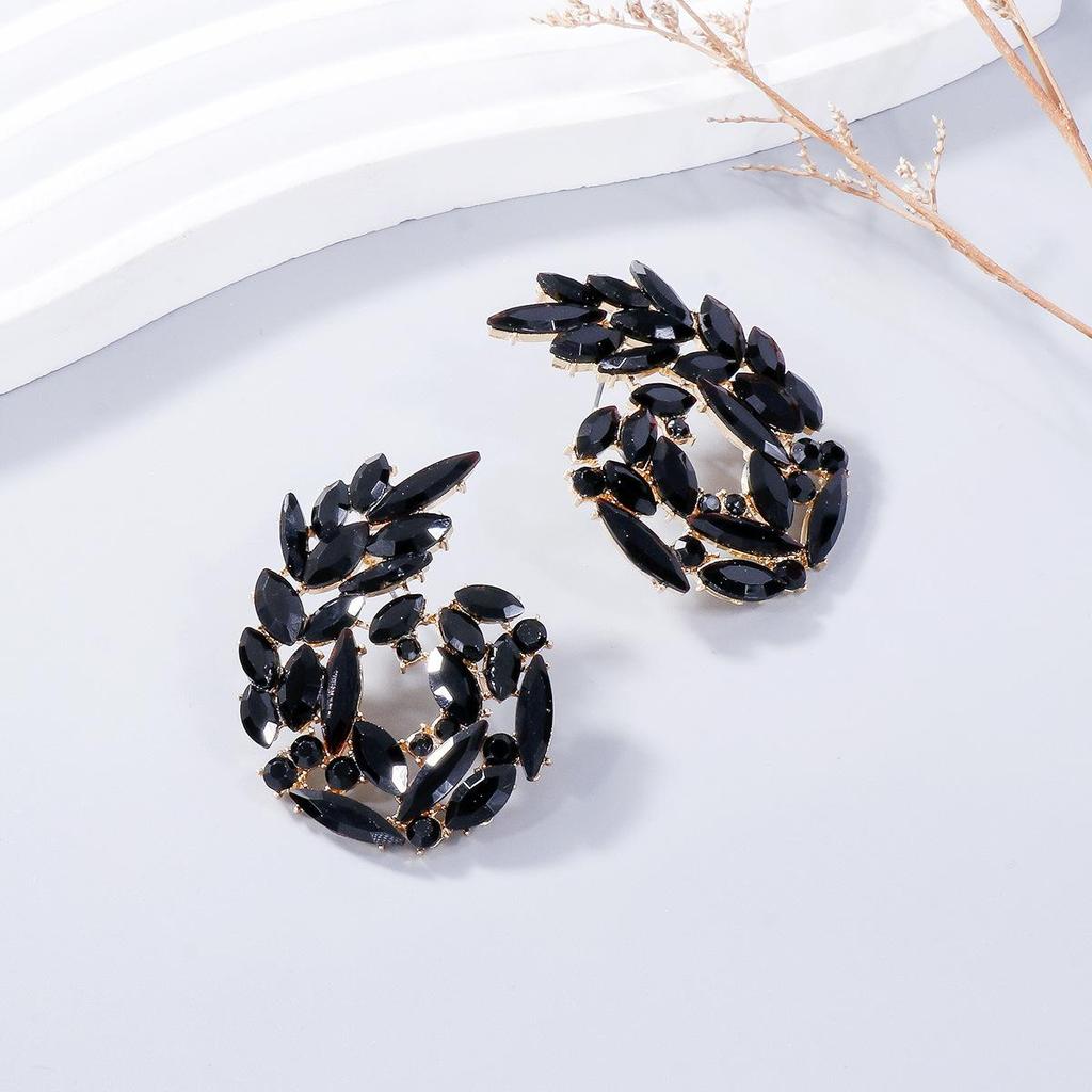 Pinkdudu Модные красочные преувеличенные серьги-капли со стразами, новые висячие серьги с цветами в стиле бохо для женщин, ювелирные изделия, подарки PD1836