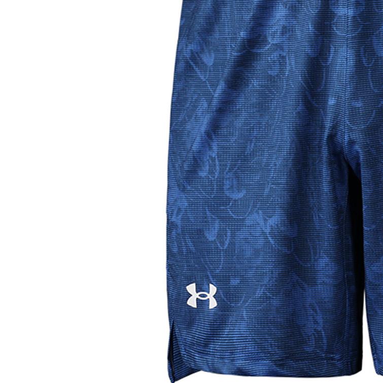 Under Armour Спортивные шорты с принтом, мужские шорты синего цвета 22500207-437