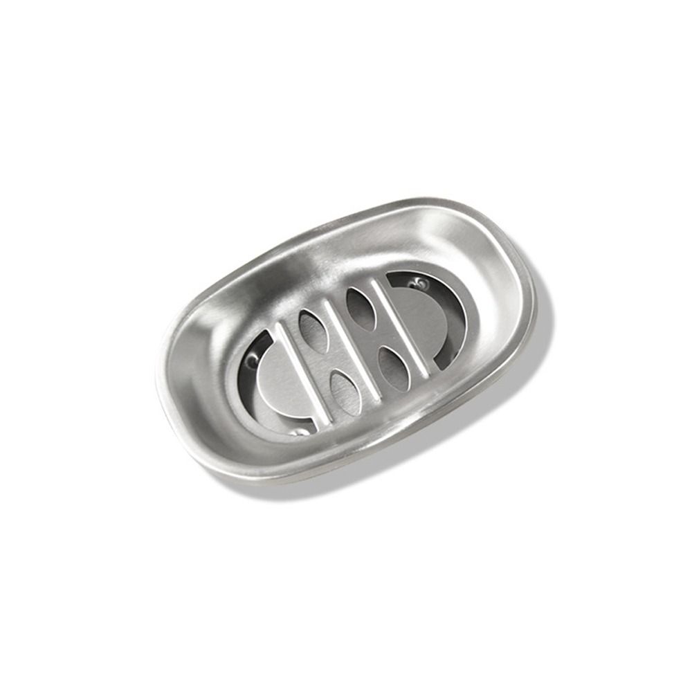 Stainless Steel Soap Dish Double Layer Soap Container Tray  Bathroom Kitchen Sink Organizer