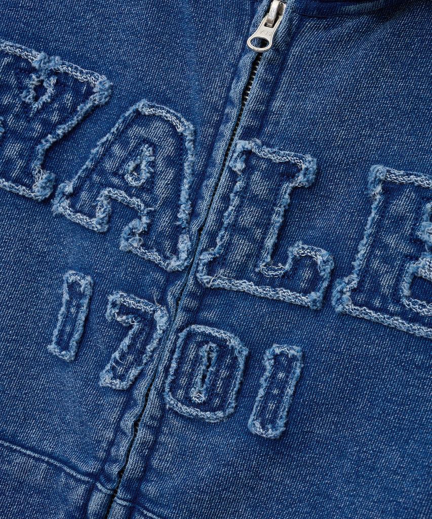 Толстовка на молнии с аппликацией Yale Pigment_Темно-синий